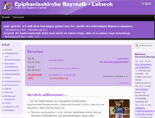 Tablet Screenshot of epiphaniaskirche.de
